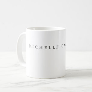 Mug Votre nom Minimaliste Professionnel Moderne