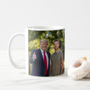Mug Votre photo avec le président Donald Trump 2024 Dr