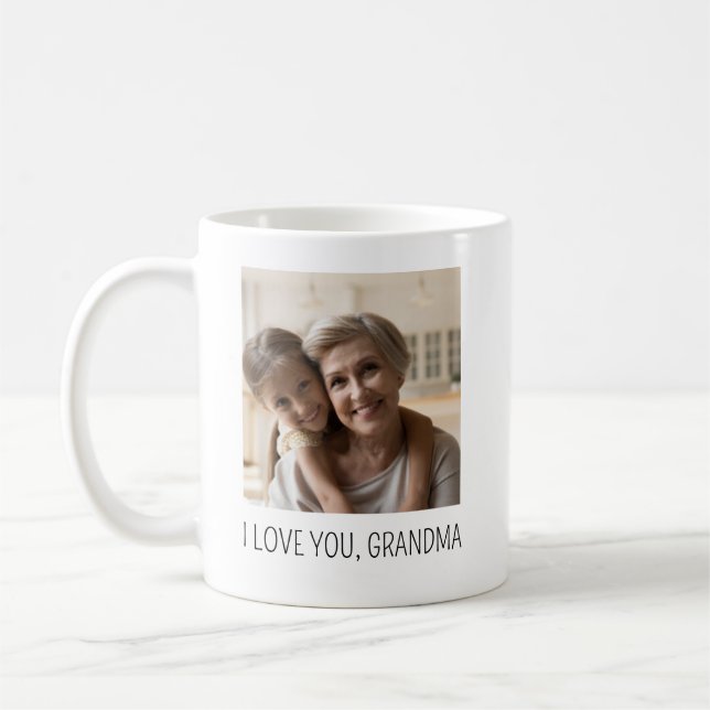 Mug Votre photo avec vos grands-parents (Gauche)