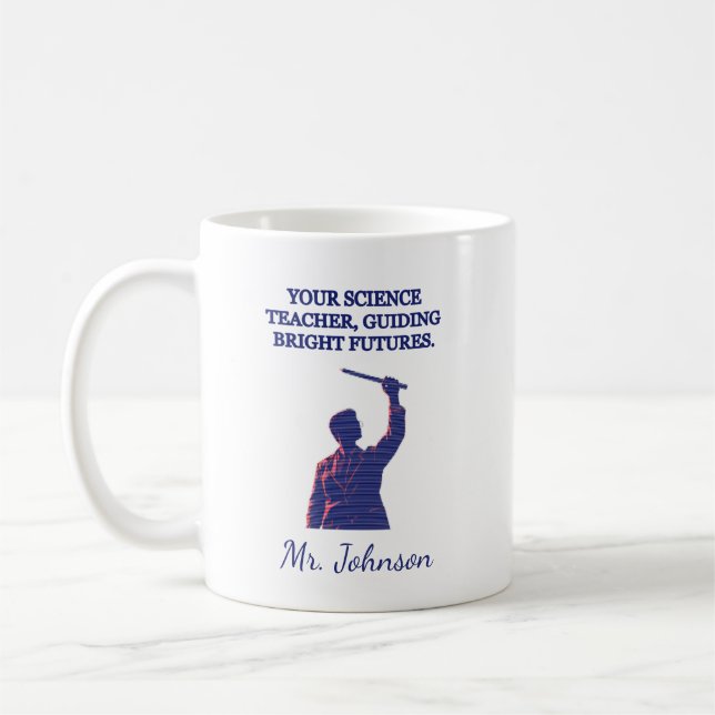 Mug Votre professeur de sciences guidant les brillants (Gauche)