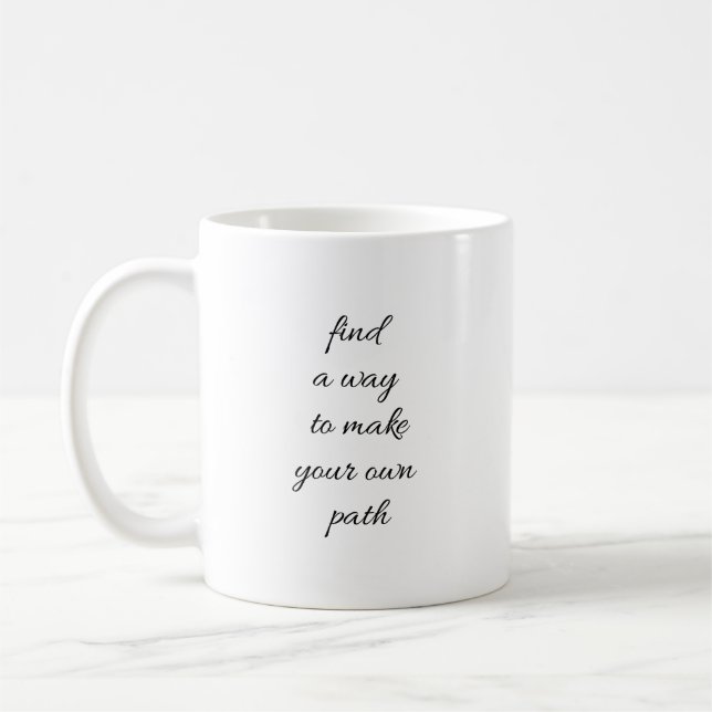 Mug Votre propre bouchon de chemin (Gauche)