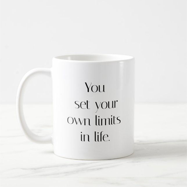 Mug Votre propre boue de limitation (Gauche)