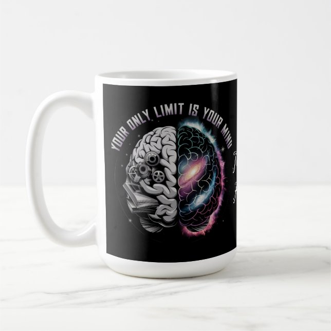 Mug Votre seule limite est votre esprit : Citation mot (Gauche)
