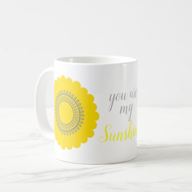Mug Votre sont ma fleur de jaune de soleil (Devant gauche)