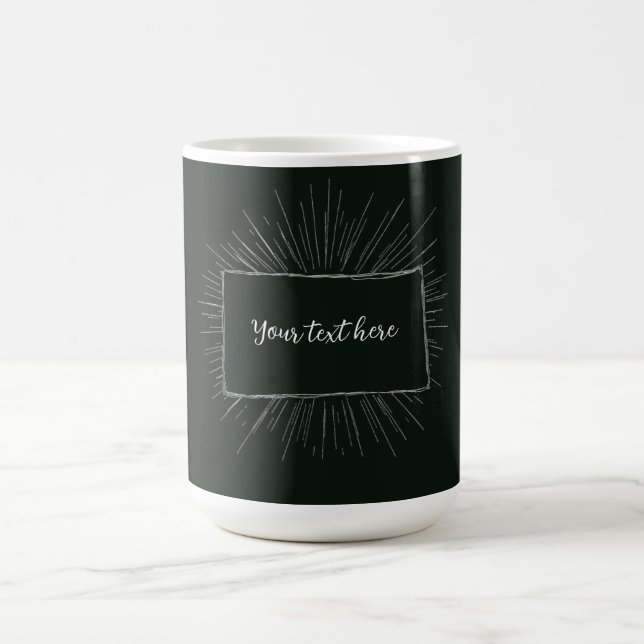 Mug Votre texte ici conception de note personnalisée (Centre)