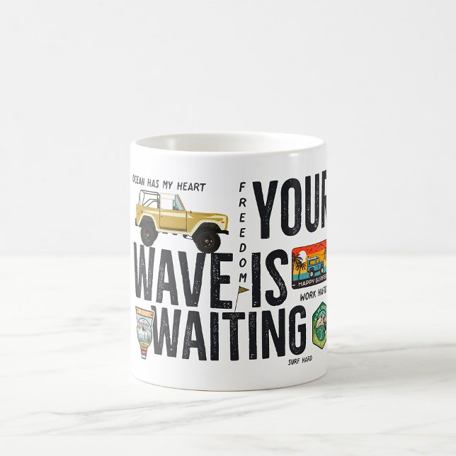 Mug Votre vague vous attend (Créateur téléchargé)