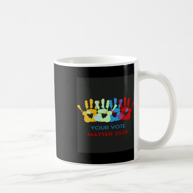 Mug Votre Vote Est Sticker (Droite)