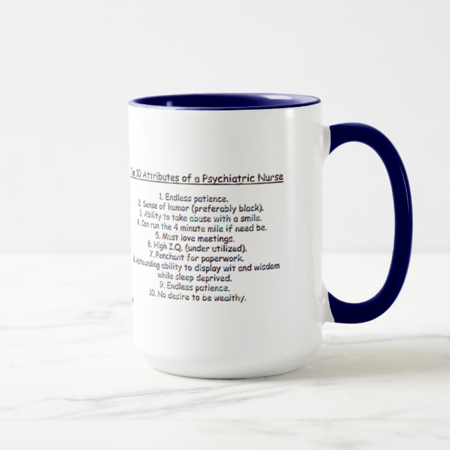 Mug Voulez être un Psych. Infirmière ? - Attributs du (Droite)