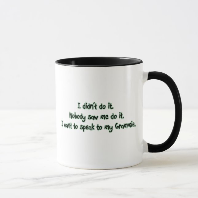 Mug Voulez parler à Grammie (Droite)