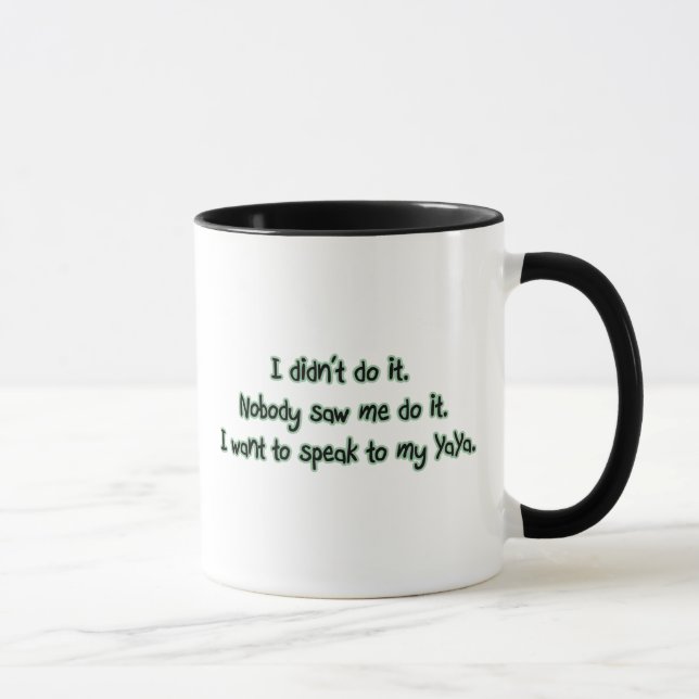 Mug Voulez parler à YaYa (Droite)
