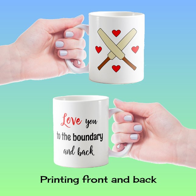 Mug Vous aimez le texte de cricket (Créateur téléchargé)