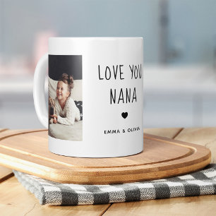 Mug Vous aimez Nana Texte manuscrit de deux photos