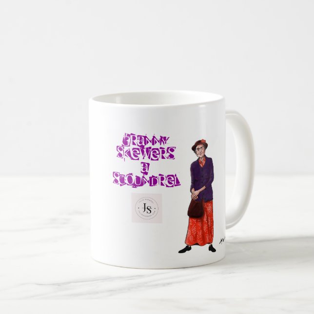 Mug Vous allez comprendre mon point ! Granny, Fuchsia, (Devant droit)