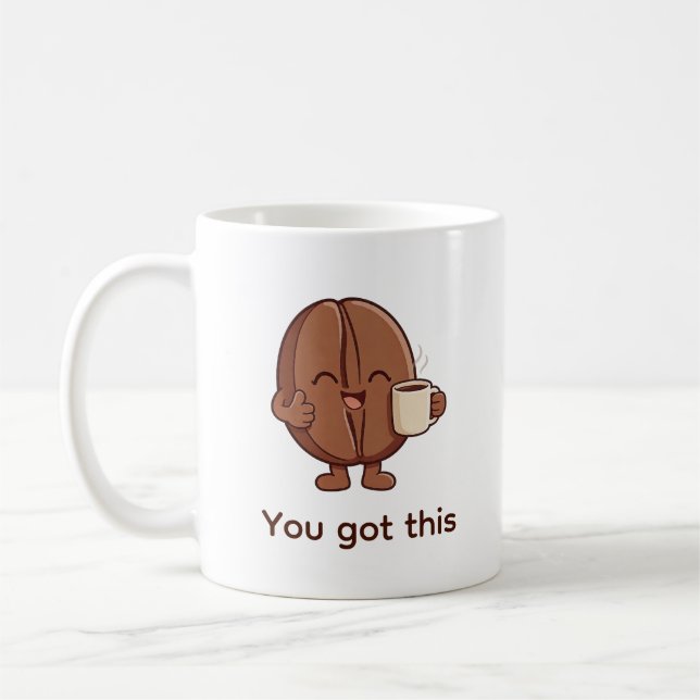 Mug Vous avez ce personnage de grain de café mignon  (Gauche)