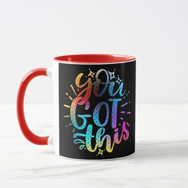 Mug Vous avez ces étoiles et couleurs inspirantes (Gauche)