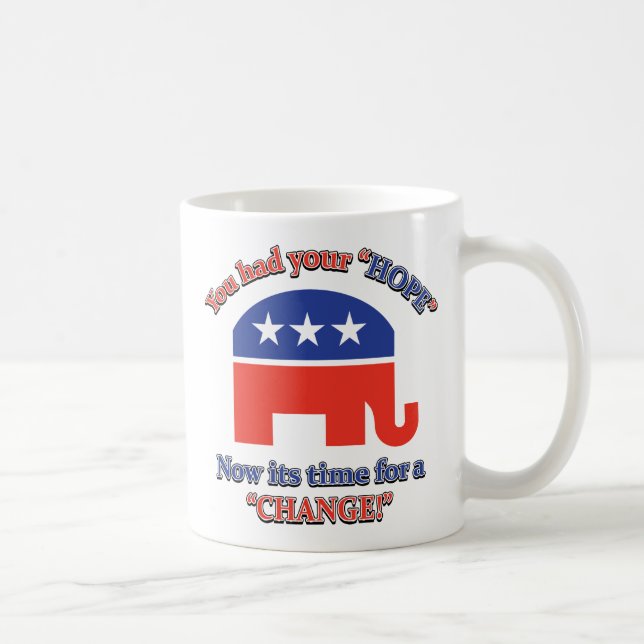 Mug Vous avez eu votre espoir son temps pour le change (Droite)