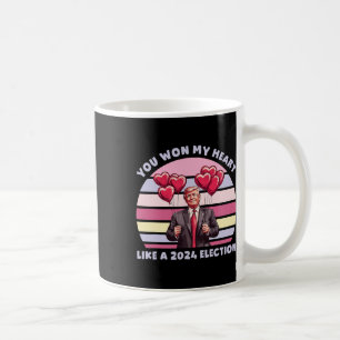 Mug Vous avez gagné mon cœur comme une élection drôle 