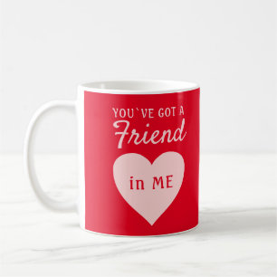 Mug Vous avez un ami Red Pink Heart Friend