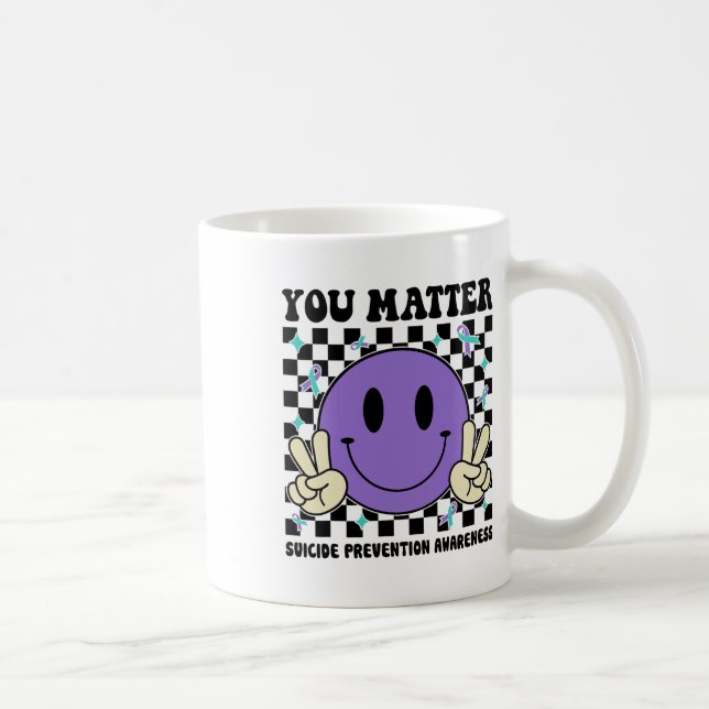 Mug Vous avez un problème Turquoise de ruban de ruban  (Droite)