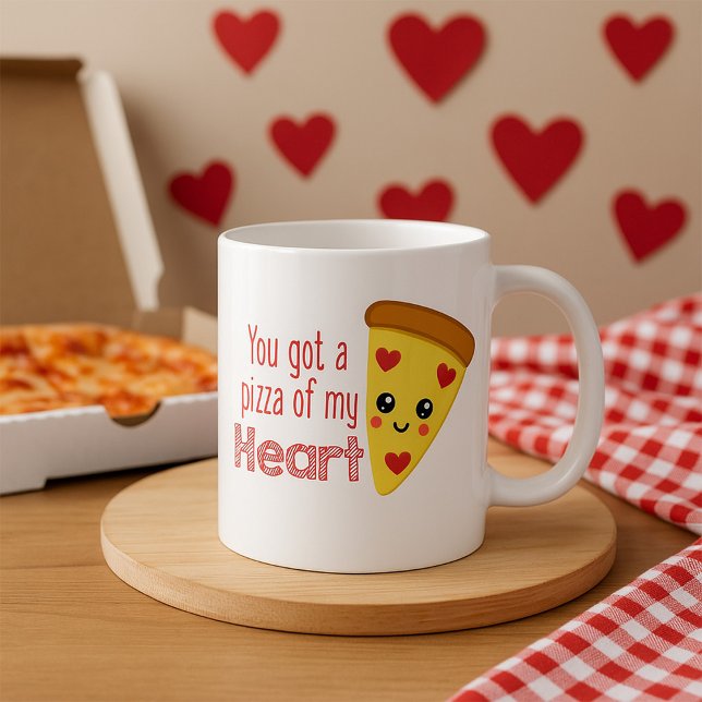 Mug Vous avez une pizza de mon coeur Kawaii Pizza Pun (Créateur téléchargé)