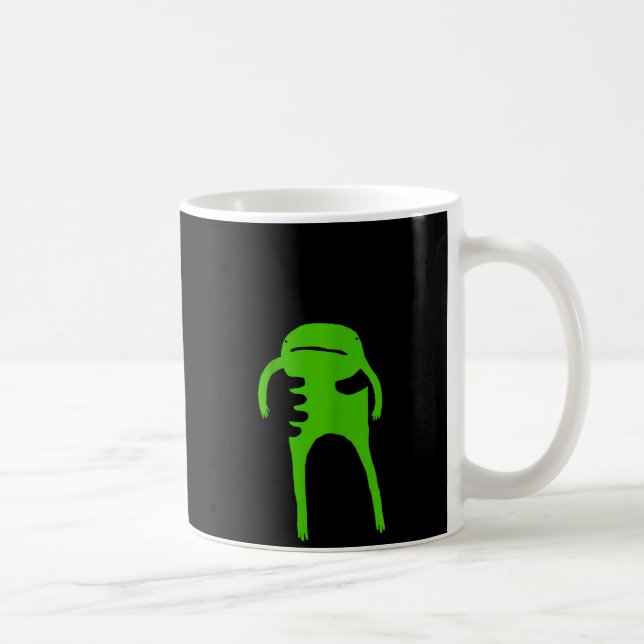 Mug Vous devez accepter la grenouille drôle de mème di (Droite)
