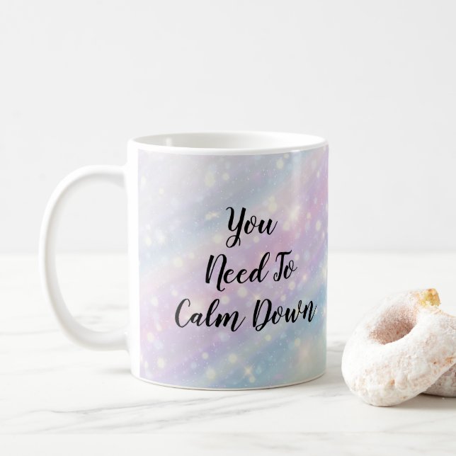 Mug Vous devez calmer vers le bas l'étincelle en (Avec donut)