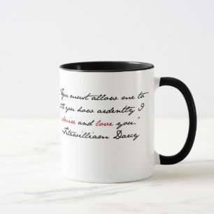 Mug "Vous devez me permettre de vous dire…" M. Darcy