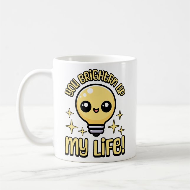 Mug Vous Épousez Ma Vie ! Jeu d'ampoule mignonne (Gauche)