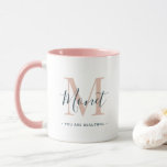 Mug Vous Êtes Beau Monogramme Chic<br><div class="desc">Vous Êtes Belle Chic Monogram Mug</div>