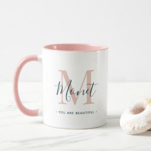 Mug Vous Êtes Beau Monogramme Chic