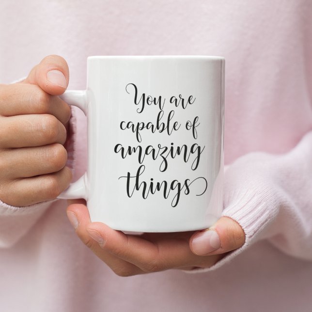 Mug Vous êtes capable de choses extraordinaires (Créateur téléchargé)