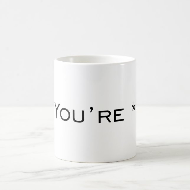 Mug Vous êtes - correction de grammaire (Centre)