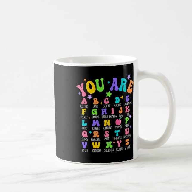 Mug Vous êtes des lettres alphabet apprendre abc inspi (Droite)