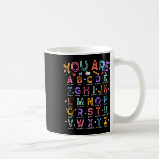 Mug Vous êtes des lettres Alphabet Apprendre Abcs Garç
