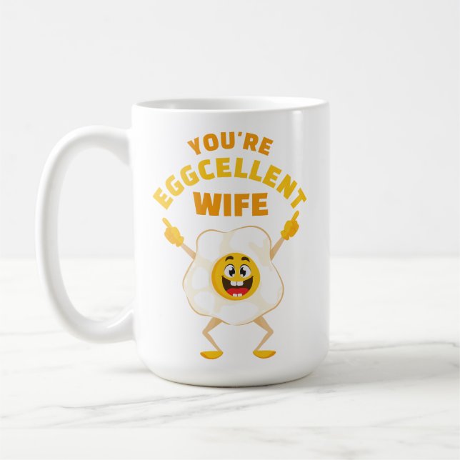 Mug Vous êtes Eggcellent Femme Anniversaire Mignonne O (Gauche)