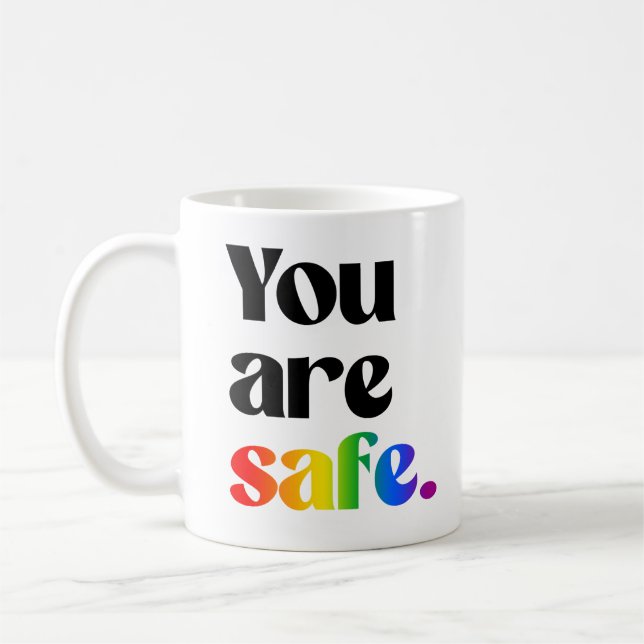 Mug Vous êtes en sécurité (Gauche)