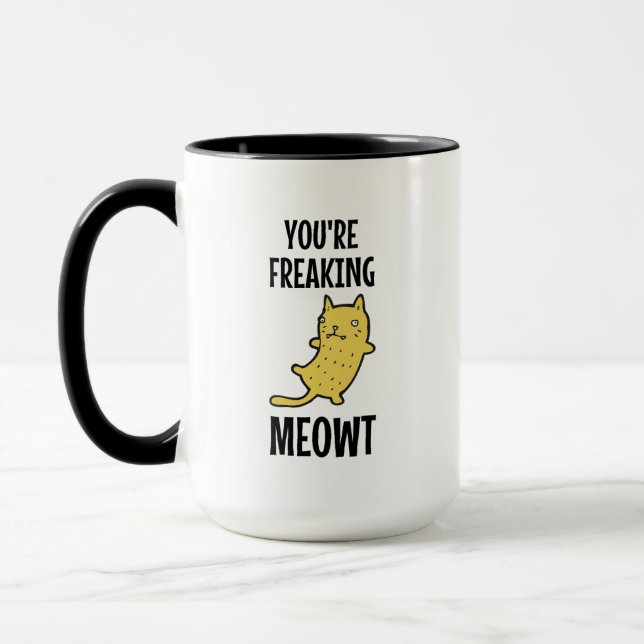 Mug Vous êtes en train de foutre Meowt (Gauche)