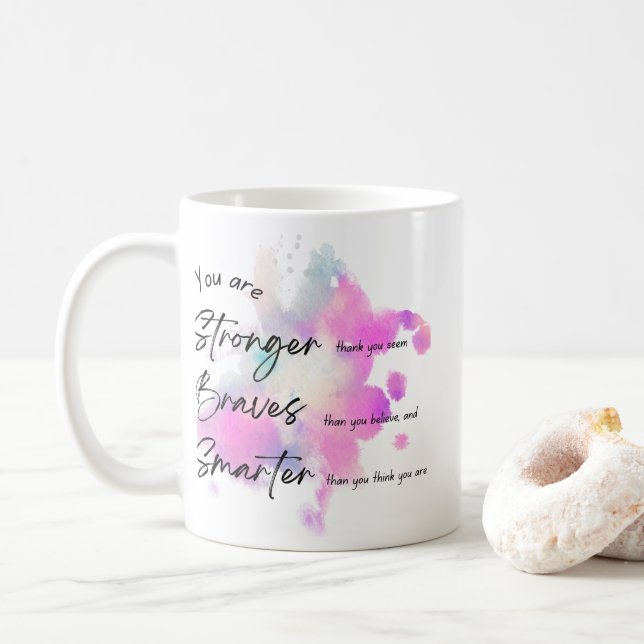 Mug vous êtes fort courageux et intelligent (Avec donut)