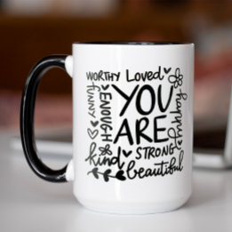 Mug Vous Êtes Forte Belle Motivation