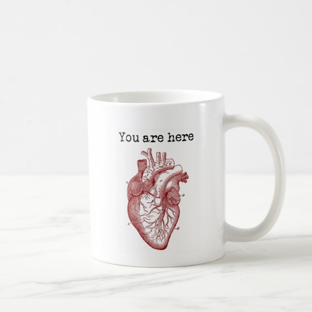 Mug Vous êtes ici dans mon coeur (Droite)