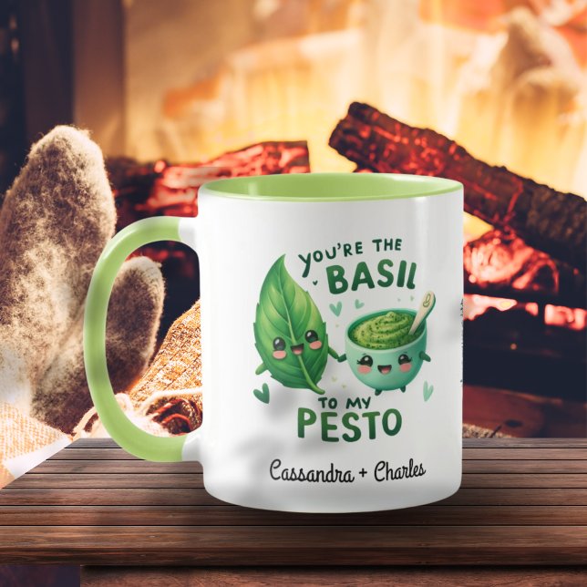 Mug Vous êtes la Basile de My Pesto Custom (You’re the Basil to My Pesto Custom Mug)