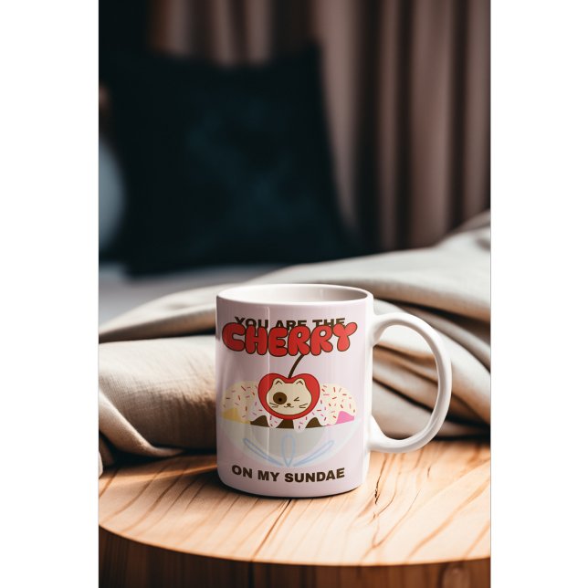 Mug Vous êtes la cerise sur My Sundae Cute Cat (Créateur téléchargé)