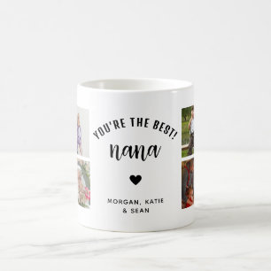 Mug Vous êtes la meilleure Nana Photo Collage Keepsaké