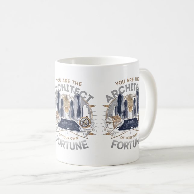 Mug Vous êtes l'architecte de votre propre fortune (Devant droit)