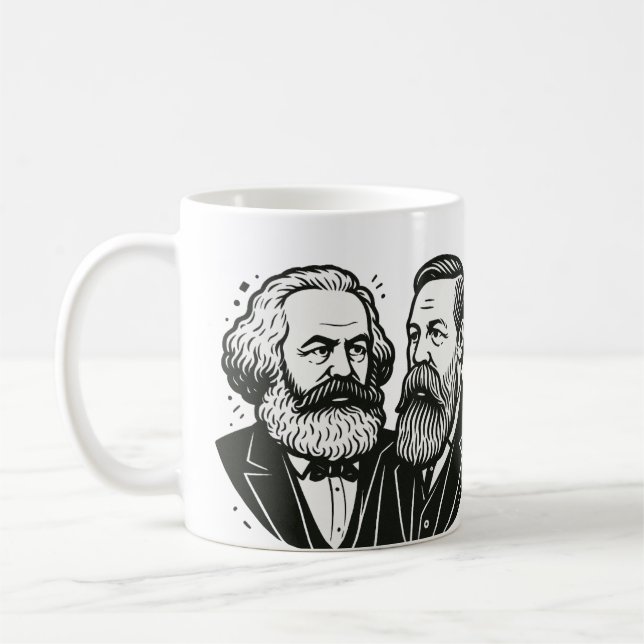 Mug Vous êtes le Marx de ma Engels Valentine Card (Gauche)