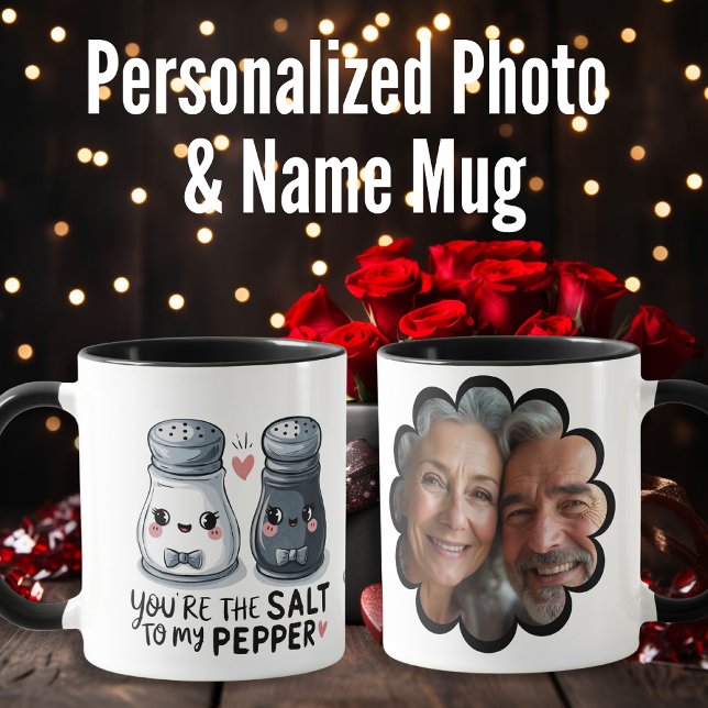 Mug "Vous êtes le sel à ma poivre" Couple unique ("You Are the Salt to My Pepper" Unique Couple's Mug)