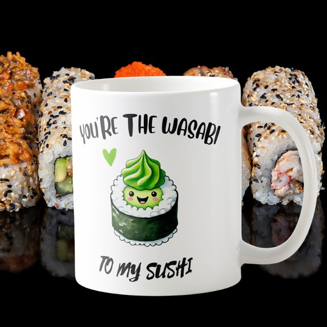 Mug Vous êtes le Wasabi to My Sushi - Adorable Kawaii (Créateur téléchargé)