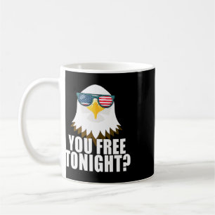 Mug Vous êtes libre ce soir Drapeau américain Aigle pa