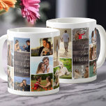 Mug Vous êtes l'One 14 Photo Collage panneau en bois<br><div class="desc">Tasse photo romantique avec 14 de vos propres photos. Le design a des panneaux de style rustique en bois avec des lettres "vous êtes celui" dans l'impression surdimensionnée moderne et la typographie script décontracté. Le modèle photo est configuré pour vous pour ajouter 14 de vos photos préférées, qui sont affichées...</div>