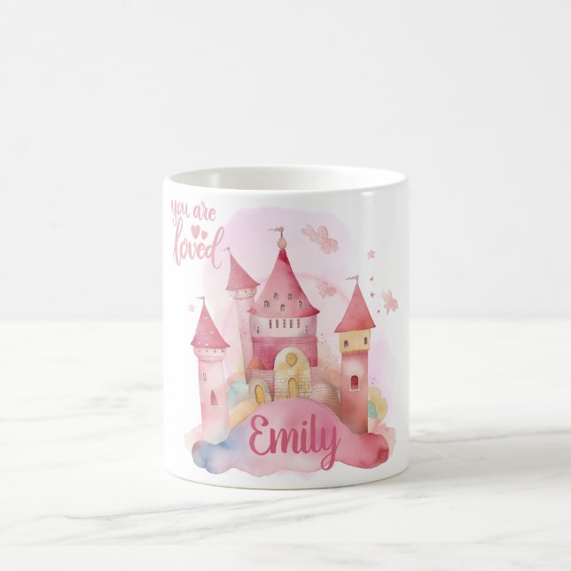 Mug Vous êtes Loved Palace sur le nuage rose (Centre)